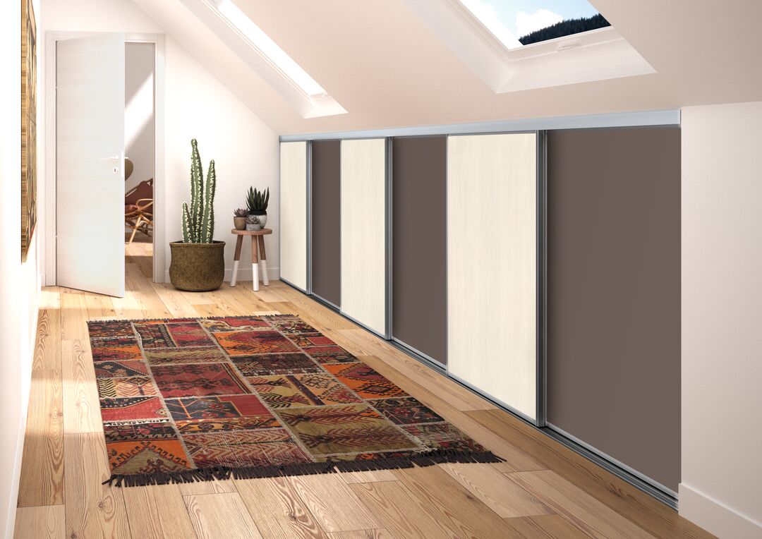 portes de placard coulissantes sous comble