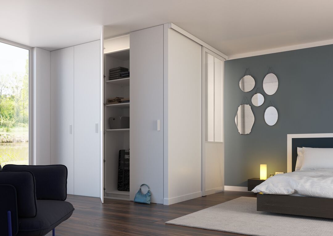 Porte battante Panoramique? - Chambre adulte apaisante