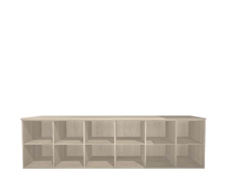 Aper?u Bibliothèque étagère 6x2