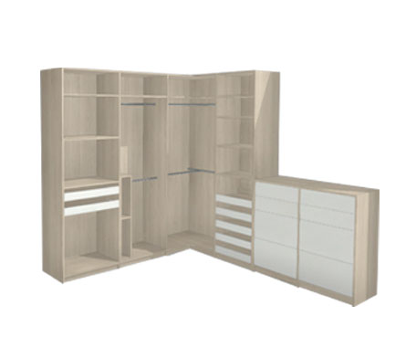 Aper?u Dressing d'angle avec commode