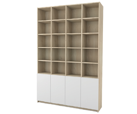 Aper?u Bibliothèque linéaire avec porte