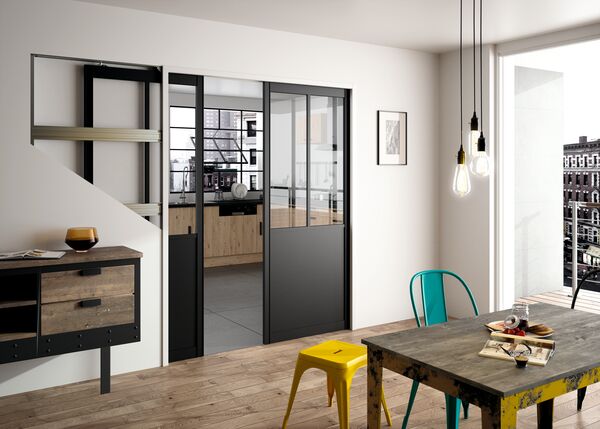 Chassis à galandage 2 vantaux