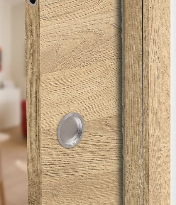 Aper?u Poignée encastrée Ronde pour porte coulissante