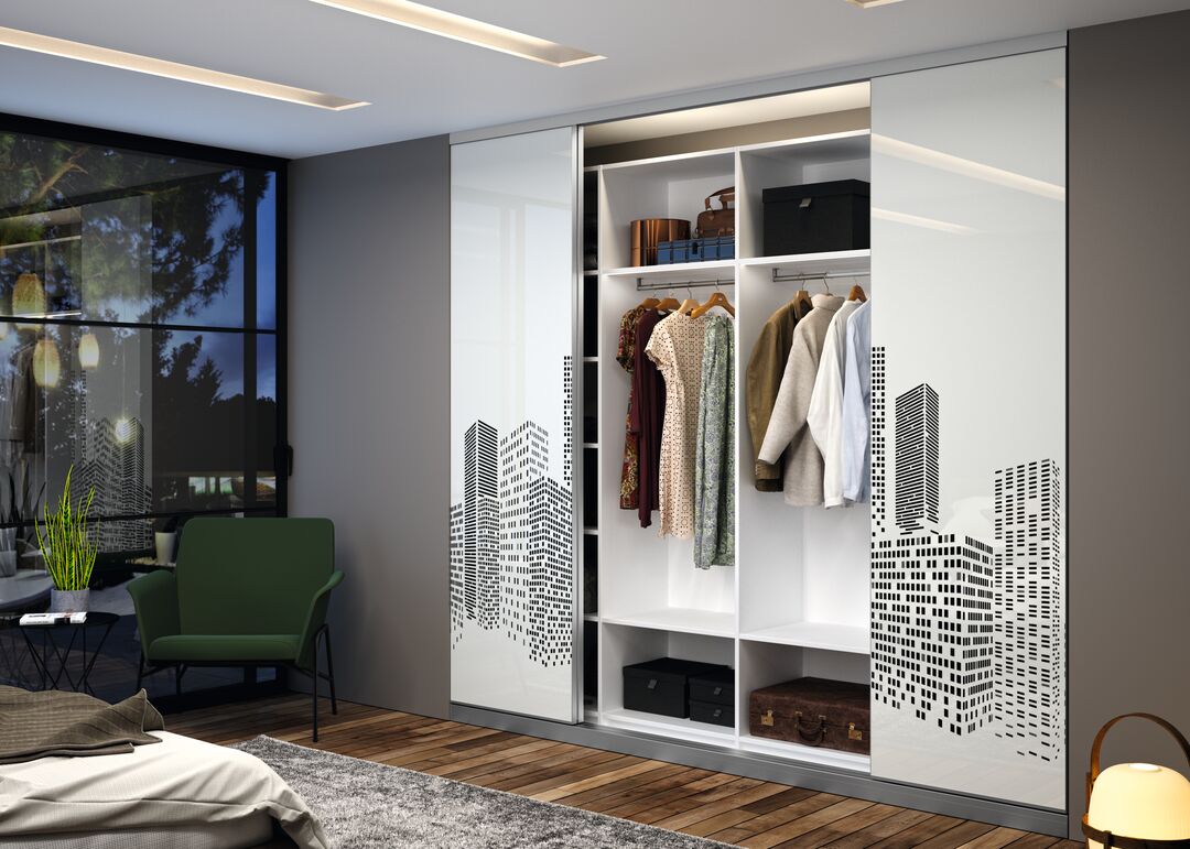 dressing avec porte de placard coulissante