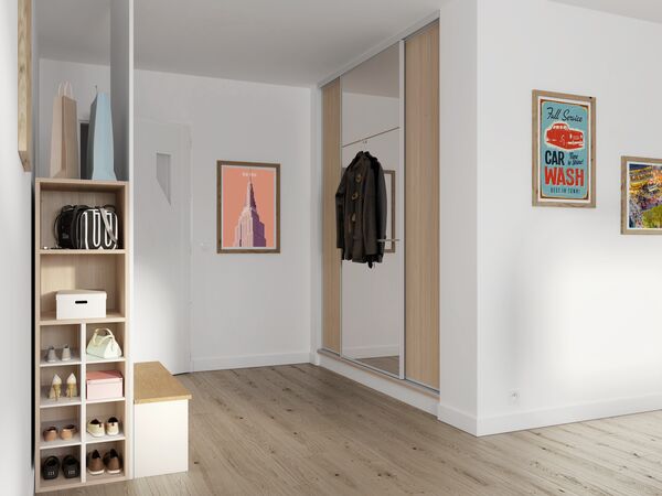 Entrée Pratique et Ordonée - Porte de placard Sogal? Duosynchro