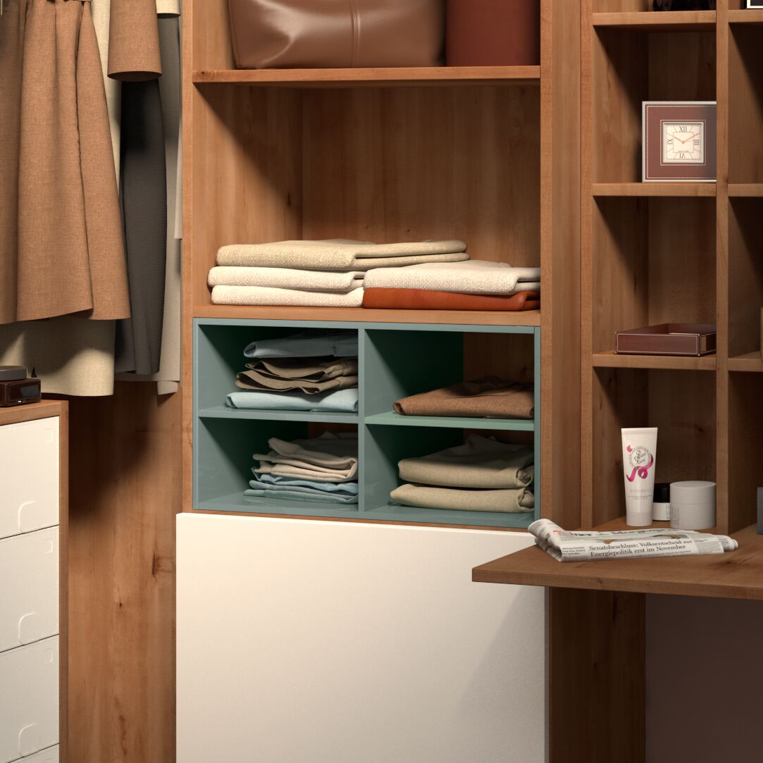 Dressing Sogal intérieurs Cube déco vert Agathe